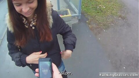 Bumbas explores new territories hooking up with a cute teeny he met online to seduce and fuck her right on a balcony.