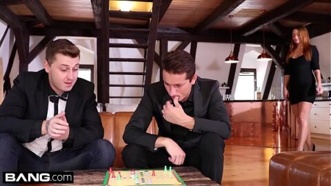 Daphne Klyde double penetrated by her husband and his colleague