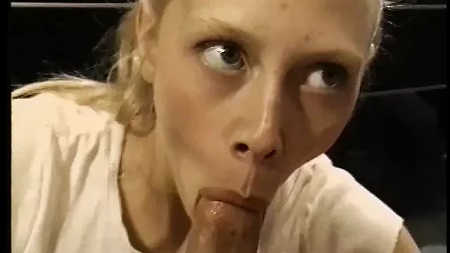 Skinny sorority blonde needs to learn rules of  the game with balls on the pool table from senior student