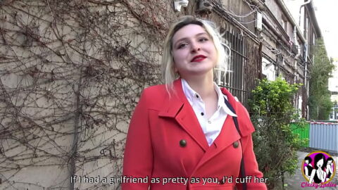 Anal sex for this cheeky big tits teen Clémence