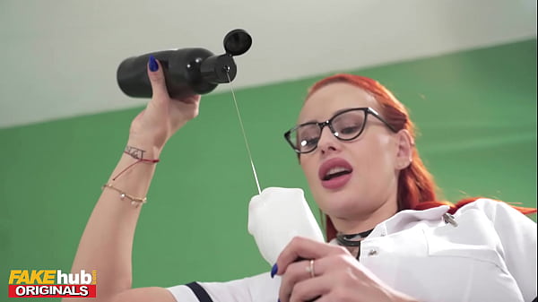 Fakehub – Anal busty nurse uses cock toy to get sperm sample before using the creampie method