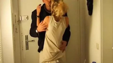 Good looking German lady adores warm cum on her curvy body