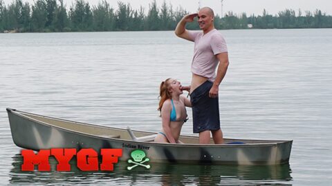 MY GF – Redhead Beauty Amber Addis Is Horny & Gets Fucked In A Boat In The Middle Of A Lake
