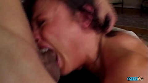 Intense double penetration for petite Asian woman with little breasts