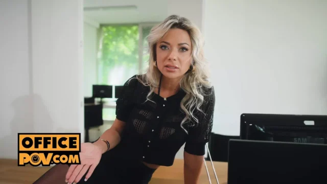 Screwing your hot boss bitch Shalina Devine in horny POV anal sex