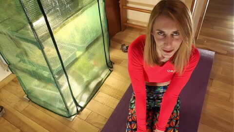 Hardcore yoga sex. Anal sex with beautiful step mom