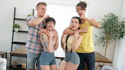 Stepsisters Kitty Cam & Lily Thot Get Caught By Horny Studs While Eating Their Pussies – SisSwap