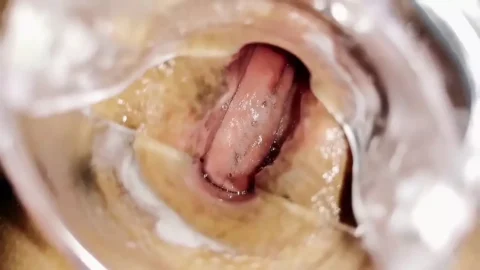 Big Brown Asshole Opened Close-up to Camera