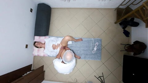 She has several in the doctor’s anal creampie.