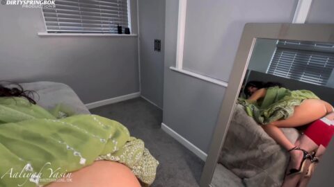 Pakistani Aaliyah Yasin gets fucked in her lehenga choli and gets messy creampie from DirtySpringbok