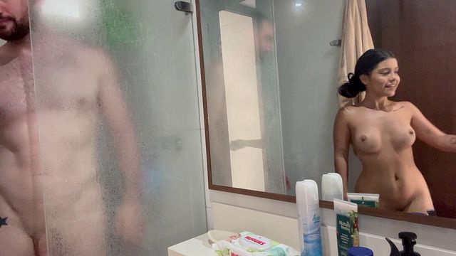Behind The Scenes with Beautiful Latina Babe, Camila Henao, and Andres Acosta