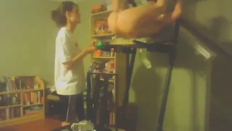 Duck tapped balls stretched & dick sucked  TOMWOODS2020
