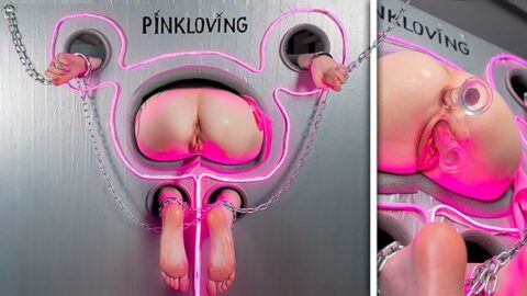 Gloryhole box. I shove whatever I want into her pussy and anal. She cums nonstop – pinkloving