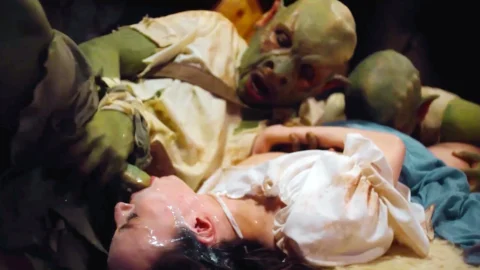 Lost In the Woods Medieval Monster Gangbang – Gooner Goblins Hardcore Cum In Brunette Mouth