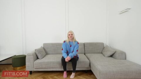 Fit18 – Amber Kawaii – Casting Tall Blonde German In White Bodysuit – 60FPS POV