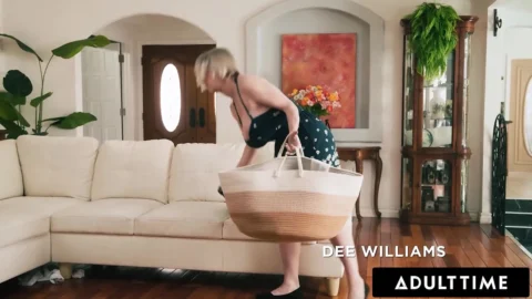 ADULT TIME – Horny Stepbros Team Up To SPITROAST Exasperated Stacked Stepmom Dee Williams