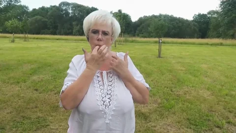 Hot Granny Piss Outdoors