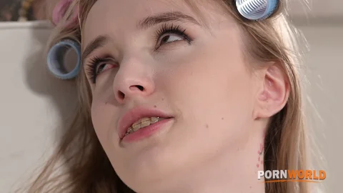 Offers Pussy and Ass to Hung Hairdresser | Blonde POV Anal Big Tits