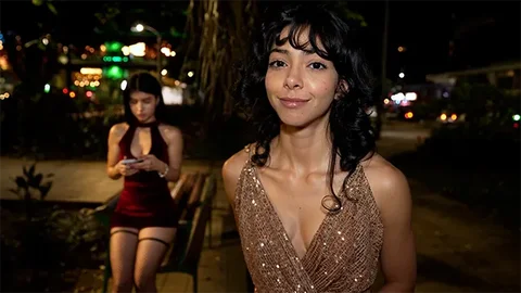 Park POV Anal with Brunette Latina Teen