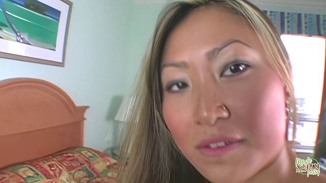 This fuckable Asian bitch took a severe blow to the ass and remained silent