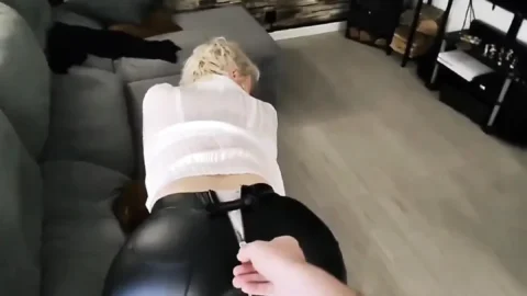 He Opens My Leather Pants and Fucks My Pussy and My Ass