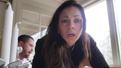 Hot milf gets her pussy and ass stretched by a dildo used by the delivery guy
