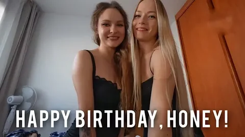 Anal Threesome as a Birthday Gift