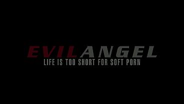 Busty MILF Rides Double Anal Dicks