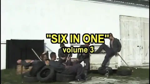Hot blonde gets fucked by multiple guys
