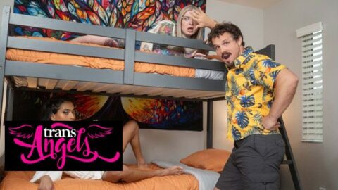 Hostel Peeper Gets Some Dick / TransAngels
