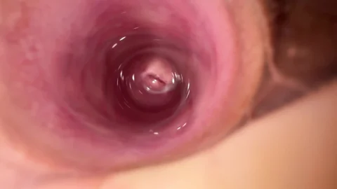 Camera deep inside Mia’s teen creamy pussy