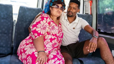 Extreme Fat Belly Mature Interracial Ass Fucked in My Van