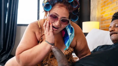 Fat Redhead Mature Destroyed by a Black Monstercock