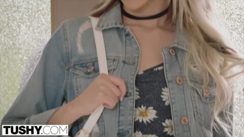 TUSHY teen gets her asshole stretched