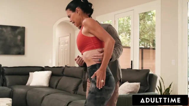 ADULT TIME – Virgin Boy Teams Up With Stepdad To Fuck Horny Blindfolded Stepmom Dana Vespoli
