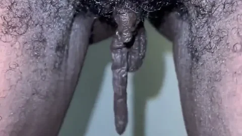 Closeup Pulling My Big Long Pussy Lips