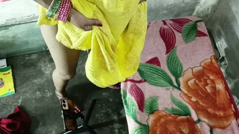 Double dildo in ass to fuck big ass Hindi audio doggy style anal
