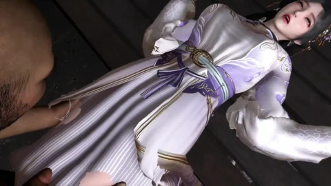 3D Cute Asian Cosplay Babe Got Fucked so Hard by Big Old Cock