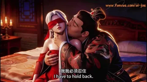 Cuckold Husband Watches Fat Bull Fuck His Blindfolded Red Concubine&comma; E AI-generated