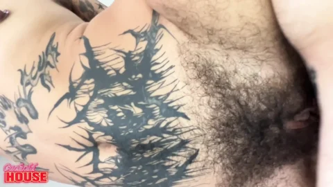 Gorgeous Brunette, Who Doesn’t Shave at All, in a Hot Fuck with Anal