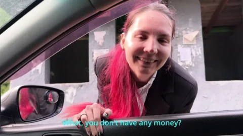 “Please not in the Pussy, I have a boyfriend” A cute student paid with her asshole for the trip