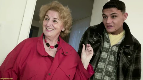 85 year old granny ass devours a monstercock