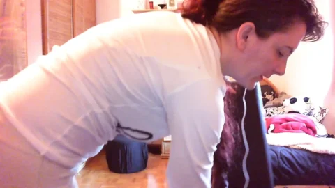 Amazing butt plug orgasm