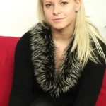 Gorgeous blonde fucked hard by two big hard cocks