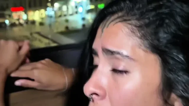 Night View Sex – She Presses Her Tits Against the Window and Begs for Deeper in POV