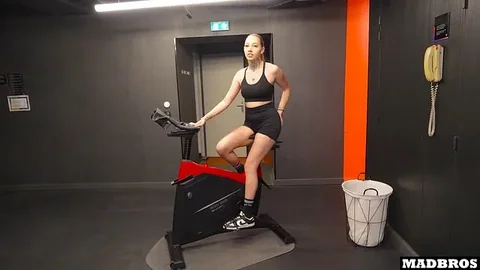 Rude French Blonde Apologized By Getting Pounded In Anal And DP Inside A Fitness Club &excl;&excl;&excl;