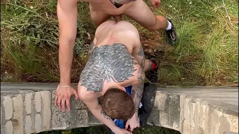 Two guys secluded themselves in an unfinished building and fucked hard&period;
